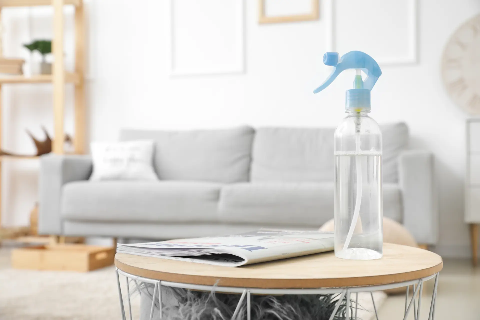 A Spray Bottle on a table